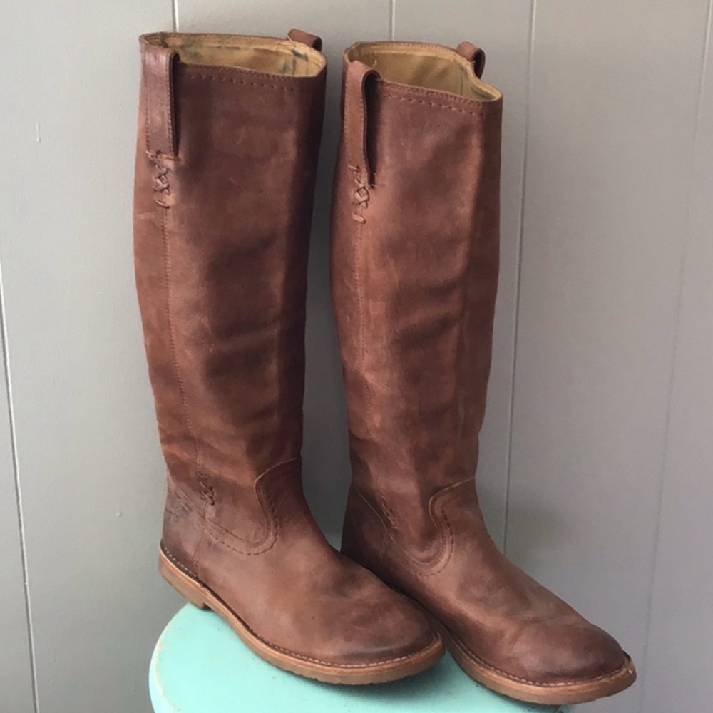 Frye Tan Leather Boots